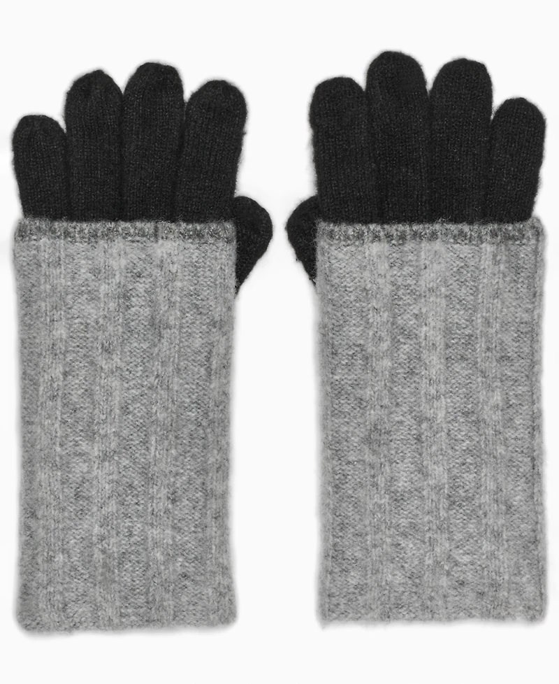 Calvin Klein Patchwork Knit Gloves