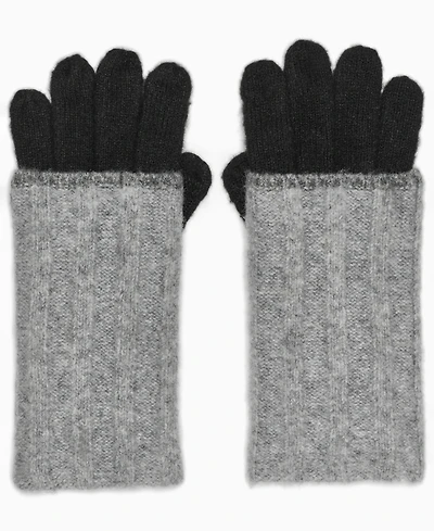 Calvin Klein Patchwork Knit Gloves