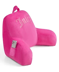 Juicy Couture Backrest Polyester Pillow with Pocket, 30" x 17"
