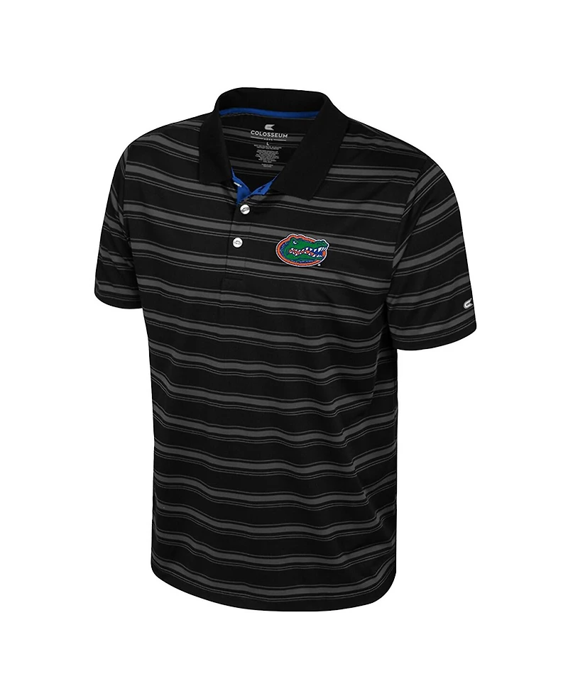 Colosseum Men's Black Florida Gators Milk Steak Polo Shirt