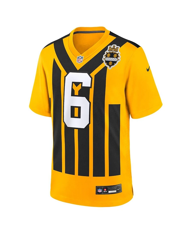 Nike Men's Patrick Queen Gold Pittsburgh Steelers Alternate 1933 Throwback Game Jersey