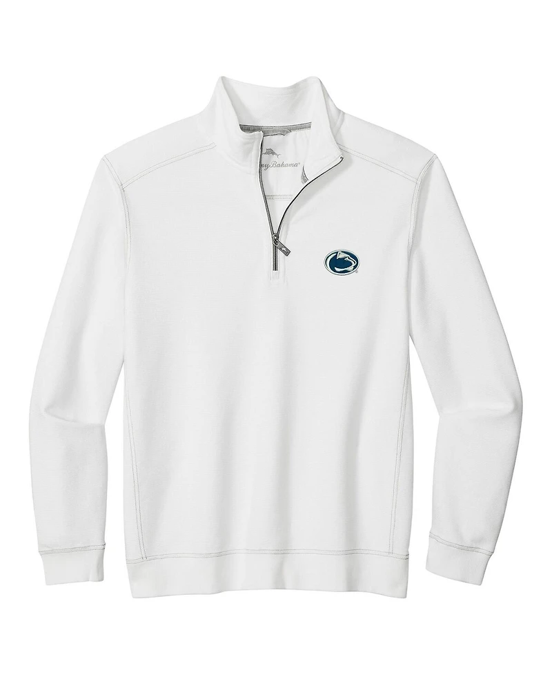 Tommy Bahama Men's White Penn State Nittany Lions Montego Bay Half-Zip Jacket