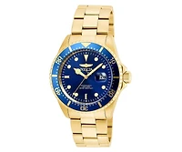 Invicta Men's 22063 Pro Diver Quartz 3 Hand Blue Dial Watch