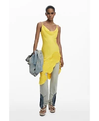 Desigual Women's Asymmetric slip dress
