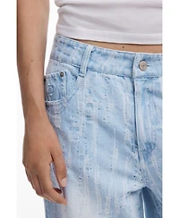 Desigual Women's Ripped effect jeans