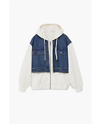 Desigual Women's Denim combined sweatshirt