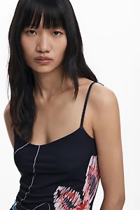 Desigual Women's 2-in-1 brushstroke dress