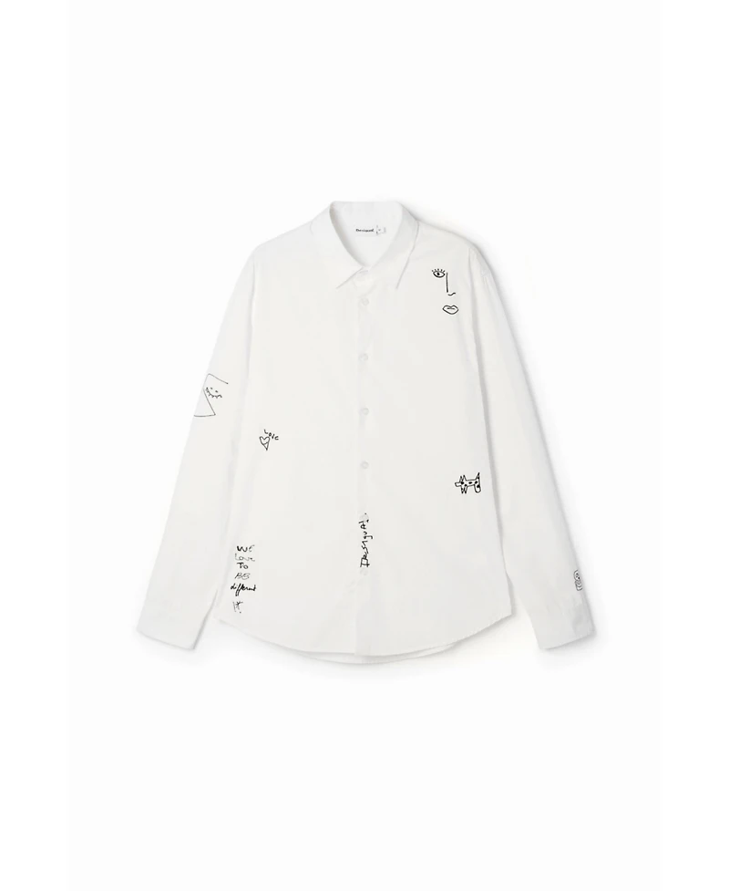 Desigual Men's Embroidered details shirt