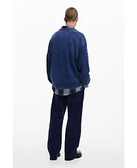 Desigual Men's Sweatshirt with braided sleeves