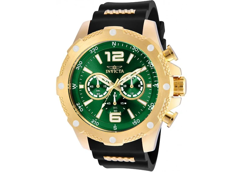 Invicta Men's 19661 I-Force Quartz Chronograph Green Dial Watch