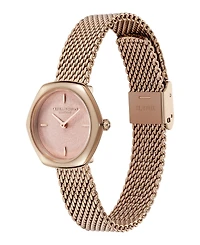 Olivia Burton Women's Charing Rose Gold Tone Stainless Steel Bracelet Watch, 28.5mm