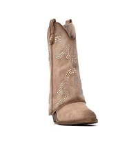 Xti Women's Suede Foldover Booties By