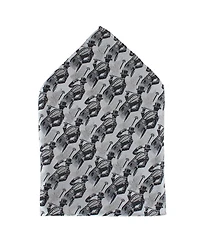 Trafalgar Men's Ambrose Dapper Night 12x12 Silk Pocket Square