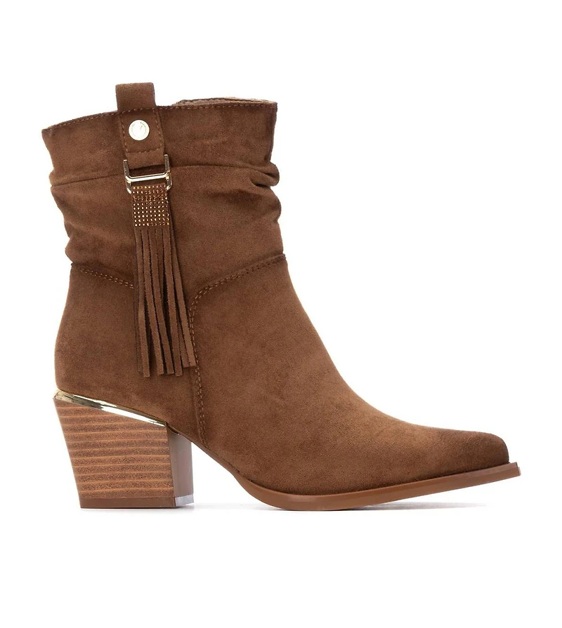 Xti Women's Suede Italian Western Booties By Xti