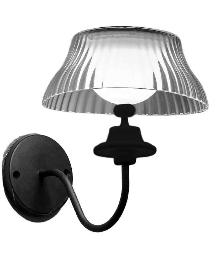 Maxsa Innovations Solar-powered Scallop Led Path or Wall Lamp