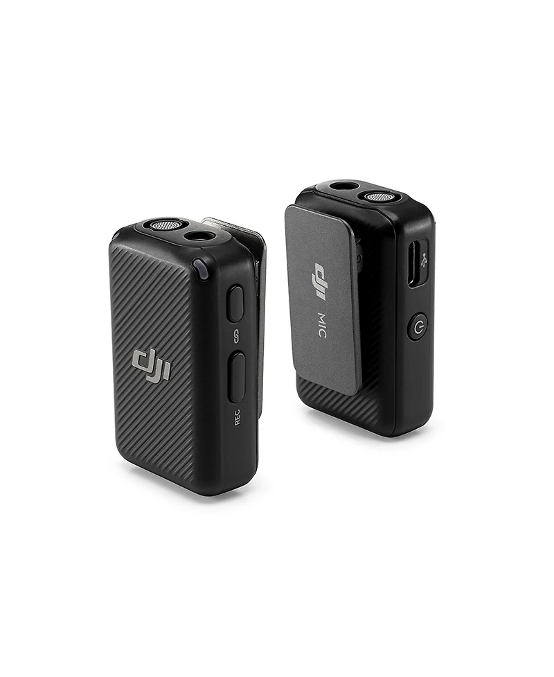 Dji Mic Dual-Transmitter Compact Digital Wireless Microphone System/Recorder for Camera & Smartphone, 2.4 GHz with 2x TASL500 Lavalier Microphone