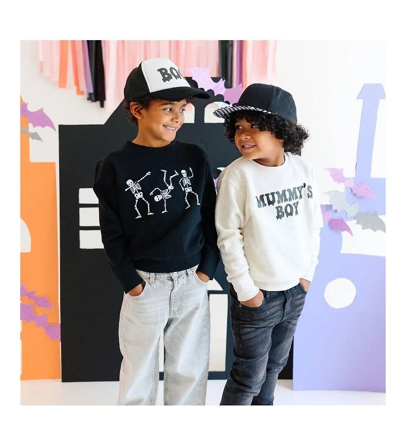 Sweet Wink Little and Big Boys Boo Drip Halloween Trucker Hat