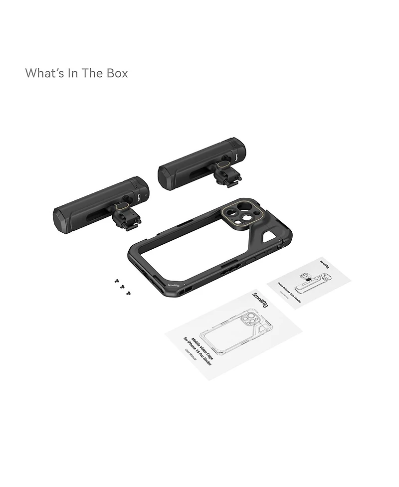SmallRig Dual Handheld Mobile Video Cage Kit for Apple iPhone 15 Pro Max