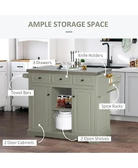 Slickblue Durable Kitchen Storage Cabinet with Doors and Shelves for Pantry Organization