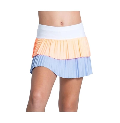 Lucky In Love Girls Double Pleated Tennis Skirt