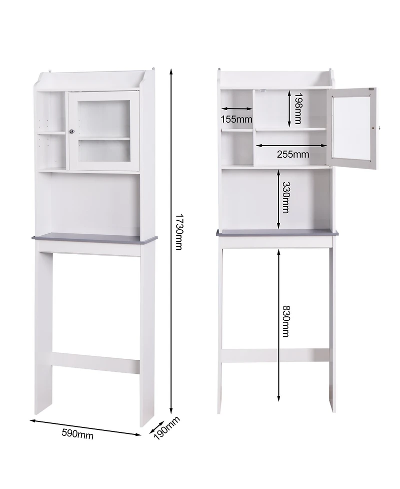 Casainc Modern Over the Commode Space Saver Wood Storage Cabinet for Bathroom