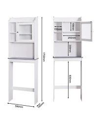 Casainc Modern Over the Commode Space Saver Wood Storage Cabinet for Bathroom
