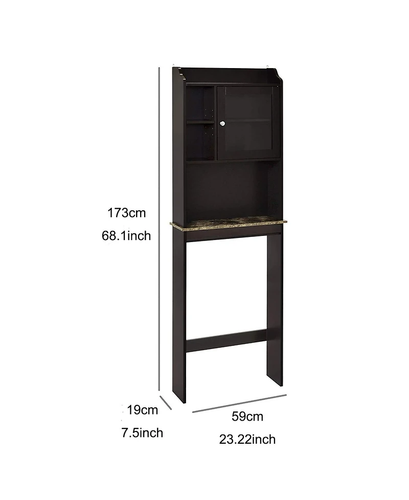 Casainc Over the Commode Space Saver Wooden Storage Cabinet for Bathroom