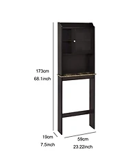 Casainc Over the Commode Space Saver Wooden Storage Cabinet for Bathroom