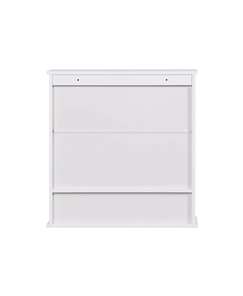 Casainc Wall Mounted Bathroom Cabinet with 2 Mirror Doors and Adjustable Shelf