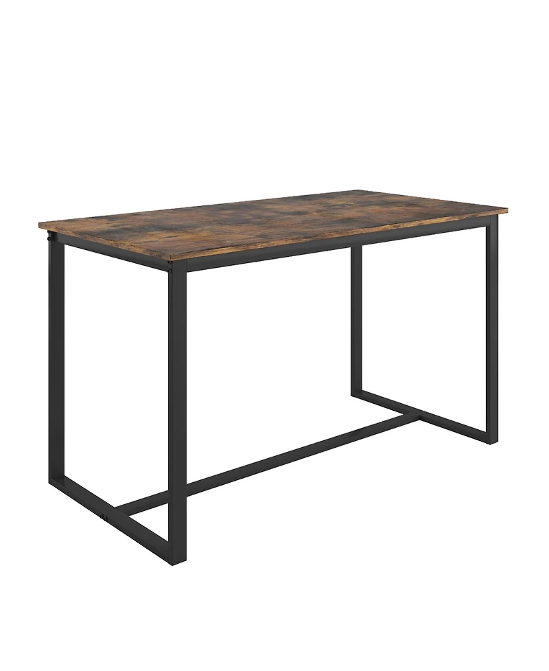 Casainc 5 Piece Industrial Style Dining Table and Chair Set with Backrest