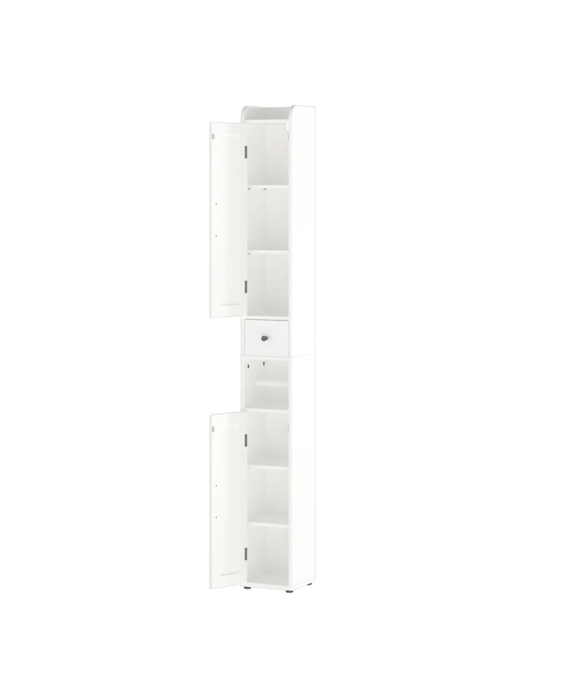 Casainc 67.51 in Slim Tall Bathroom Cabinet with Adjustable Shelves and 2 Doors