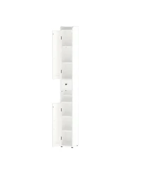 Casainc 67.51 in Slim Tall Bathroom Cabinet with Adjustable Shelves and 2 Doors