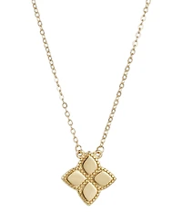 Adornia Gold Pointed Clover Necklace