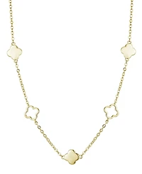 Adornia Gold Clover Station Necklace