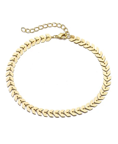 Adornia Gold Adjustable Fishtail Chain Anklet