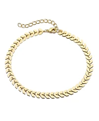 Adornia Gold Adjustable Fishtail Chain Anklet