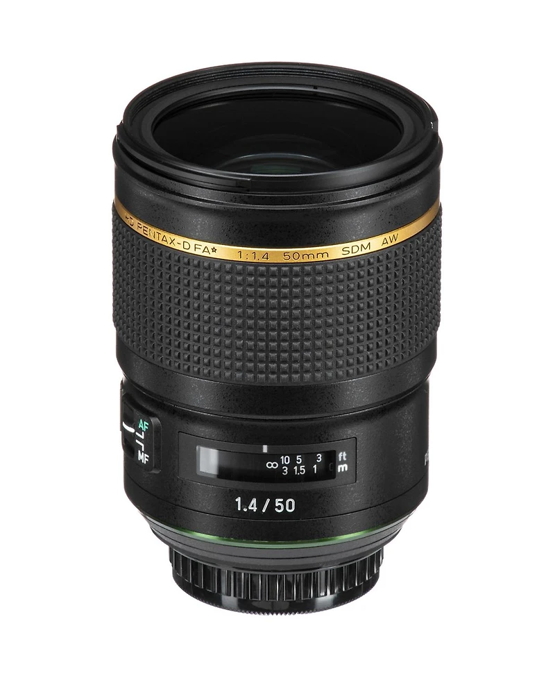 Pentax Hd Pentax-d Fa 50mm F1.4 Sdm Aw Single-Focus Lens, Black