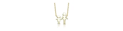 GiGiGirl 14K Gold Plated Family Themed Necklace