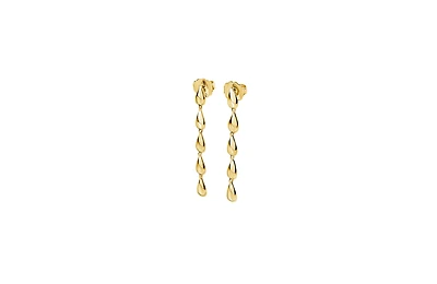 Lucy Quartermaine Tear Drop Earrings in gold Vermeil