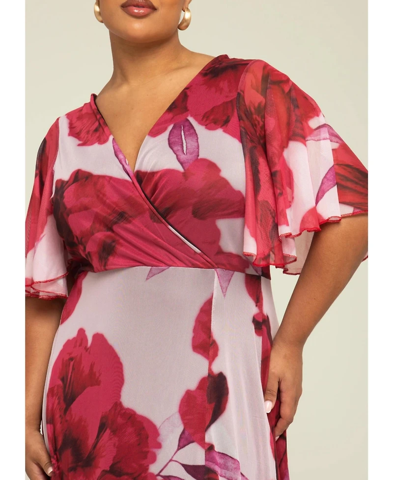 Fashion-szn Curve Plus Bold Floral Maxi Dress