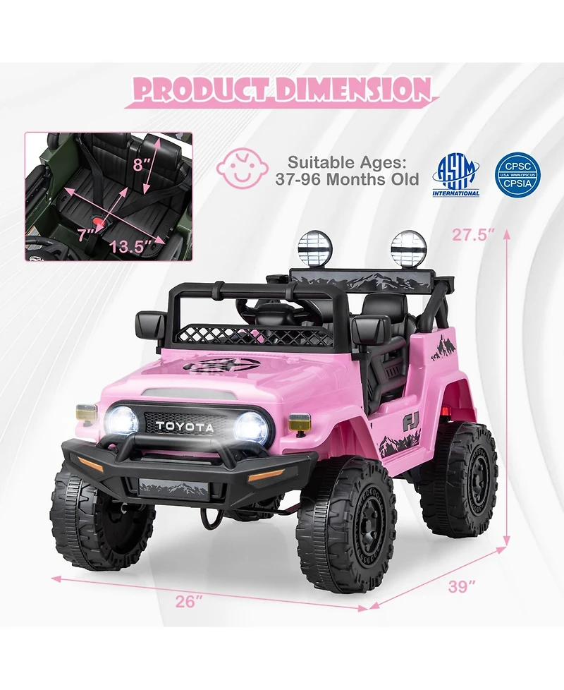 12V 7Ah Licensed Toyota Fj Cruiser Electric Car with Remote Control
