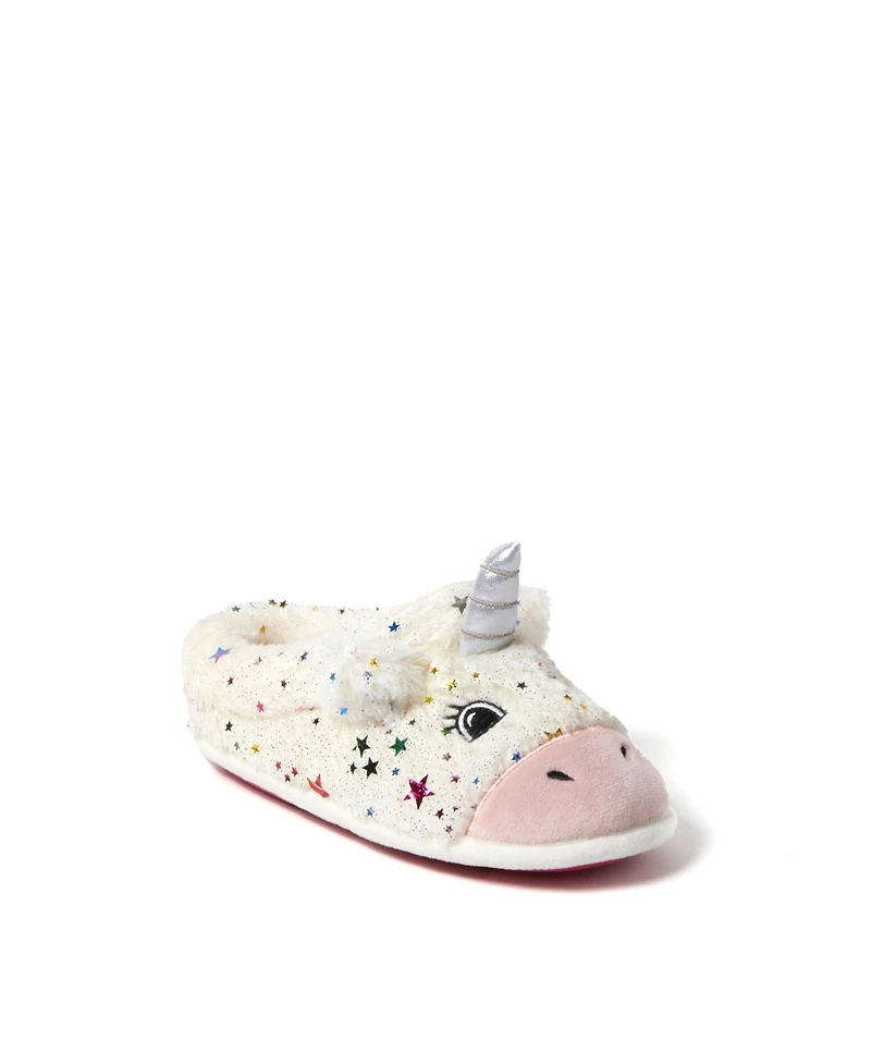 Dearfoams Kid's Peyton Animal Slip-On Clog House Slipper