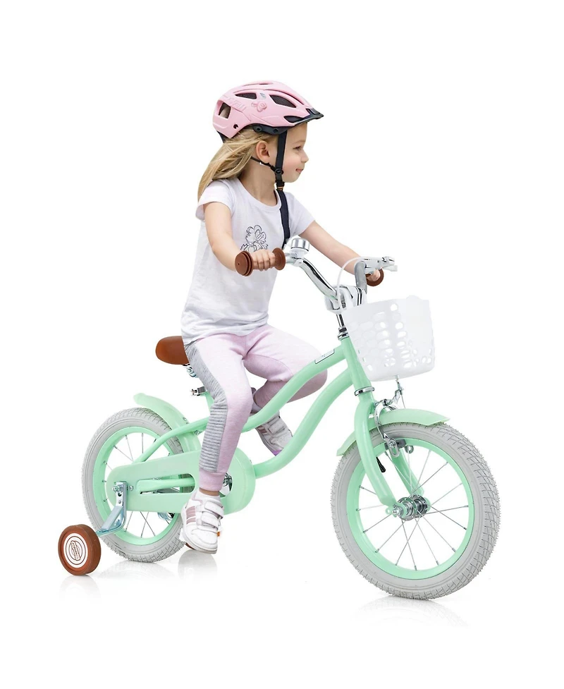 14-Inch Kids Bike with Adjustable Seat & Bell for Ages 3-8