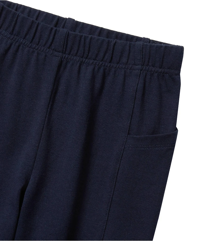 Lands' End Girls Tough Cotton Legging with Pocket