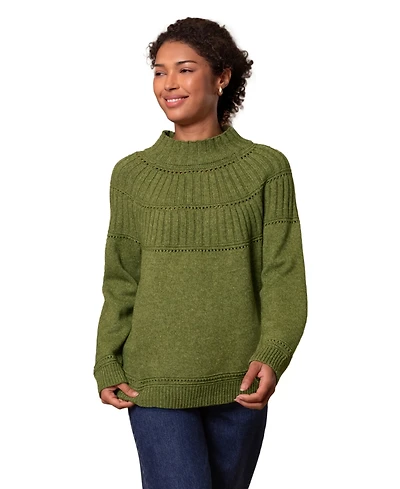 Celtic & Co. Women's Textured Yoke Sweater