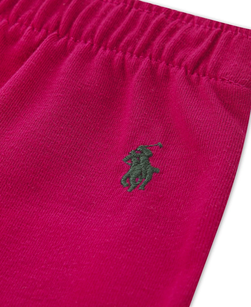 Polo Ralph Lauren Girls Toddler 2T-4T 2-Piece Button Up Shirt and Pants Set