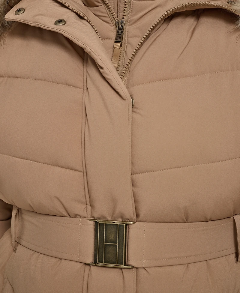 Tommy Hilfiger Plus Hooded Puffer Coat