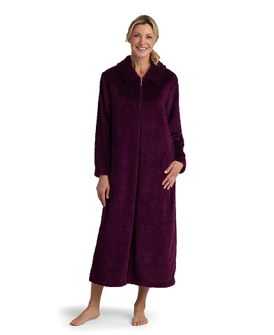 Miss Elaine Women's Collared Long Robe