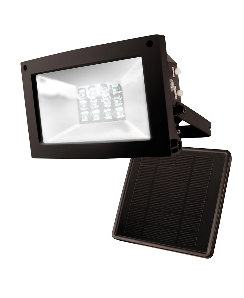Maxsa Innovations Solar-powered Dusk to Dawn Flood Light - Black Dark Sky (Warm White bulbs)