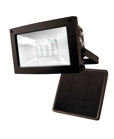 Maxsa Innovations Solar-powered Dusk to Dawn Flood Light - Black Dark Sky (Warm White bulbs)